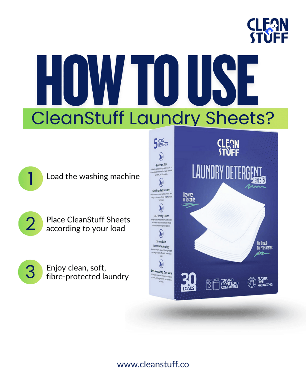 LAUNDRY DETERGENT SHEETS