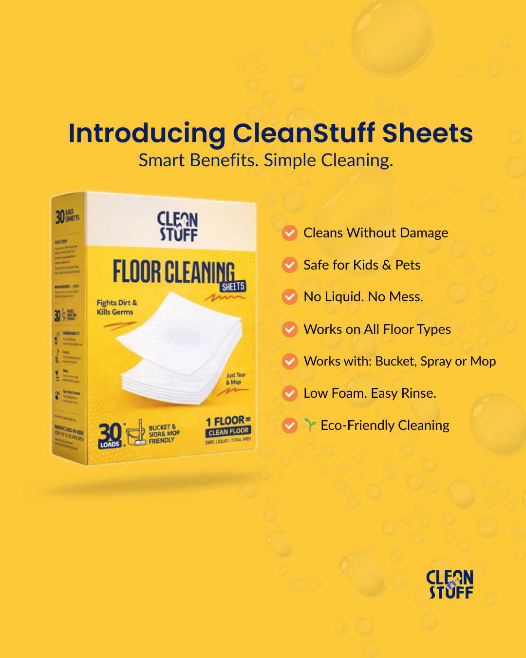 FLOOR CLEANING SHEETS